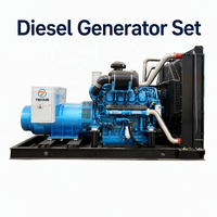 Groupe électrogène diesel de type ouvert 250 kVA 200 kW 300 kW 400 kW, triphasé 400 V, refroidi par eau, ATS, démarrage automatique, puissance de secours