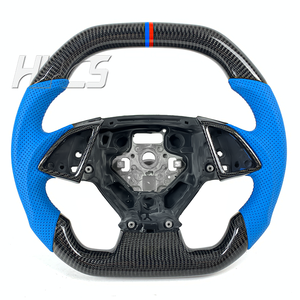 Accessoires intérieurs de voiture Volant sport en fibre de carbone pour <span class=keywords><strong>Chevrolet</strong></span> <span class=keywords><strong>Corvette</strong></span> C7 C6 C8 - Product Image 1