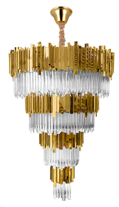 Lampadari Moderni Giganti per Hotel, Illuminazione di Lusso per Ristoranti, Lampade a Sospensione Decorative, Lampadario in Cristallo Stile Europeo Vintage - Product Image 5