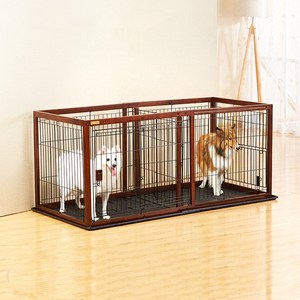 Il legno massello può essere allungato per regolare il recinto del recinto della gabbia del cane da compagnia Mu Shiba <span class=keywords><strong>dog</strong></span> toilette per cani di taglia grande, piccola e media - Product Image 1