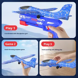 Hot-Selling Ejection Foam Airplane Kite Handheld Launcher <strong>Gun</strong> Hand Throwing Gift For Children With Light - Product Image 5