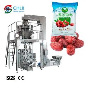 Industriële Volautomatische 500G 1Kg Hoge Snelheid Multi-Head Weger Verticale Tas Pouch Red Jujube Verpakking Machine