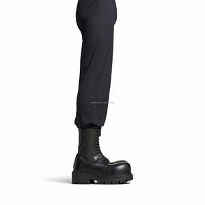 Extra Round Toe Winter 24 Stomper Boots Luxury Calfskin Men Skiwear Calfskin Leather Men Alaska Snow Boots Men's Stomper <strong>Bootie</strong> - Product Image 2