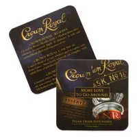 OEM डिजाइन गत्ता कागज पीने coasters कस्टम शोषक कागज मुद्रित लुगदी बोर्ड कोस्टर पेय coasters के लिए पदोन्नति उपहार