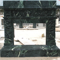 Usine personnalisée sculpté à la main Antique français classique moderne Villa décor intérieur blanc noir pierre marbre cheminée manteau Surround