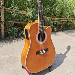 Guitarras Electroacústicas de 12 Cuerdas de Caoba Laminada con Acabado Mate Hechas a Mano de la Marca Aiersi con Pastilla 7545 - Product Image 1