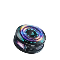 Ventilateur de jeu RGB U-JIE F29 à grande surface de refroidissement, fixation magnétique, en ABS, chargeur inclus, compatible