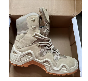 Bottes tactiques respirantes en cuir de vachette suédé vert Coyote Brown TSB07 pour la chasse, fabriquées en Chine/Guangxi - Product Image 5