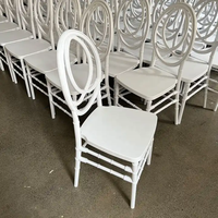 Chaise Phoenix Chiavari détachable en résine Offre Spéciale, chaise de mariage fantaisie blanche, prix abordable