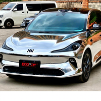 Vente directe d'usine de film de protection de carrosserie automobile en TPU chromé argenté, finition miroir, 1,52/15 mètres.