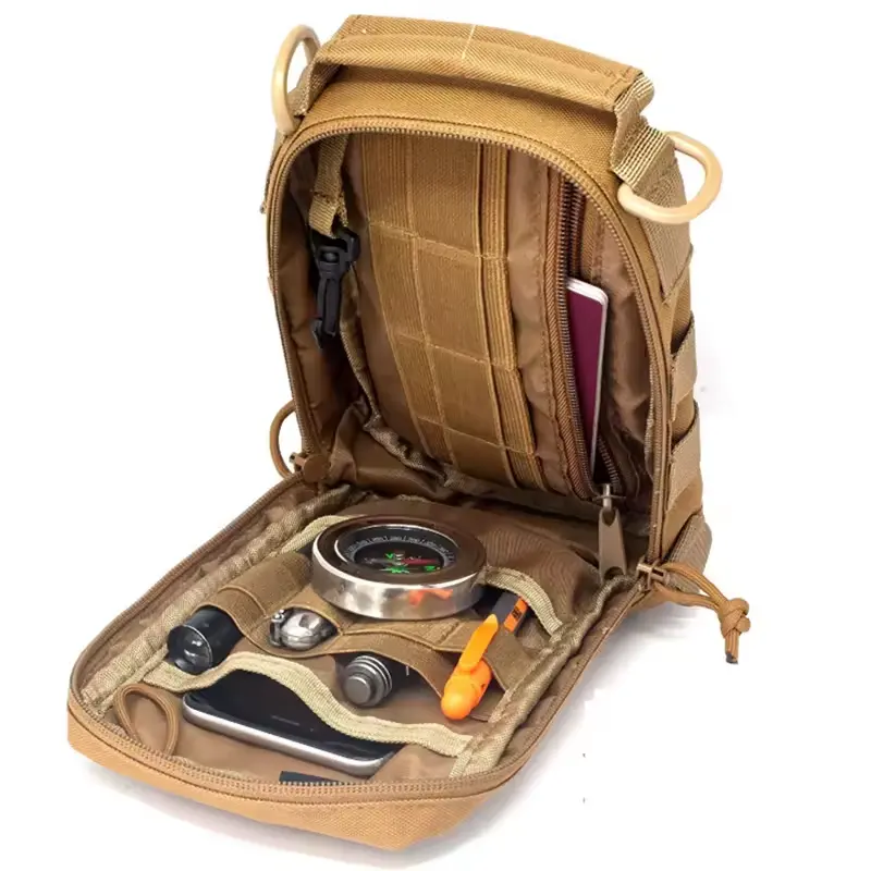 حقائب طبية بسحاب للصيد حقيبة وسط تكتيكية صغيرة حقائب رياضية مضادة للماء للخروج بحزام فاني