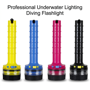 Linterna LED para Buceo, Sumergible hasta 60M, Antorcha Subacuática de Resina ABS, Iluminación Duradera de 24 Horas - Product Image 1