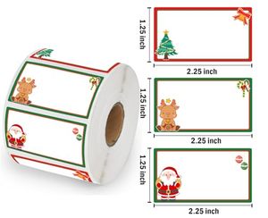 Étiquettes thermiques directes Joyeux Noël, autocollants aquarelle pour petites entreprises, pour inventaire, adresse, nom, étiquette cadeau - Product Image 2