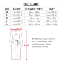 Impression à la demande en gros à manches longues femmes tenue décontractée Streetwear imprimé fleuri élégant Maxi robe pour femme