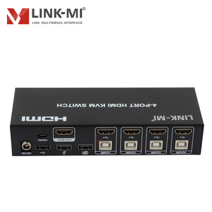 4K HDMI <span class=keywords><strong>KVM</strong></span> chuyển đổi 4x1 với HDMI <span class=keywords><strong>USB</strong></span> 4 trong <span class=keywords><strong>1</strong></span> ra HDMI Switcher với YUV 4:4:4, <span class=keywords><strong>8</strong></span> bit hỗ trợ hot plug & tự động chuyển đổi - Product Image 4