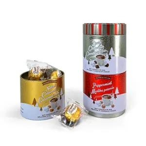 JYB Custom luftdicht 3 Sätze runde stapelbare Geschenk verpackung Aufbewahrung sbox für Süßigkeiten/Schokolade/Tee/Kaffee/Kekse