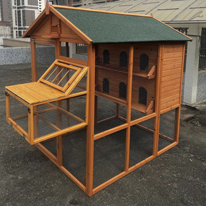 Grande <span class=keywords><strong>volière</strong></span> en bois de sapin durable et économique avec <span class=keywords><strong>filet</strong></span> de protection <span class=keywords><strong>pour</strong></span> oiseaux - Product Image 3