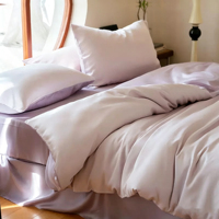 Parure de lit certifiée OEKO-TEX 100 % Lyocell, très grande taille (Super King), comprenant housse de couette, drap plat et drap-housse, 300 fils/cm², toutes saisons