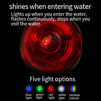 Mini lampe flash LED forme d'oeil de poisson leurre de pêche intelligent