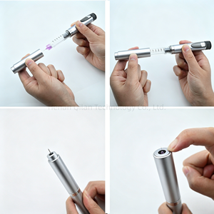 <span class=keywords><strong>Prix</strong></span> d'usine – <span class=keywords><strong>Stylo</strong></span> à poudre libre réutilisable V2 avec corps en verre, couvercle métallique, cartouche de 3 ml et capuchon à clip – Prise en charge de la personnalisation - Product Image 3