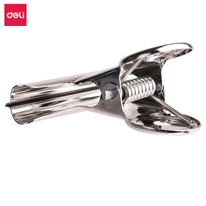 Deli Binder Clip 88mm Silver Stainless Steel Large <b>Document</b> <b>Folder</b> Clip 6 Pack - Product Image 2