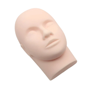 Tête d'entraînement en caoutchouc Extension de cils Cosmétologie Mannequin poupée tête de visage pour cils modèle de pratique de maquillage