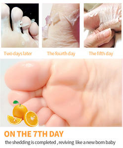 Masque exfoliant hydratant jetable de beauté des pieds d'extrait de plantes de marque privée - Product Image 3