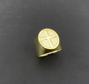 Bague grande bague du pape avec croix plaqué argent bague de pape personnalisée Thanksgiving nom personnalisé bijoux cadeau de noël - Product Image 5