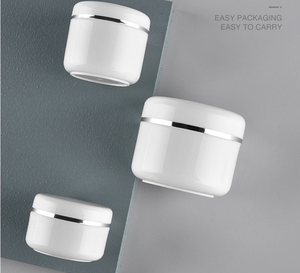 20g 30g 50g 100g 200g 250g nhựa mỹ phẩm lọ cơ thể butters lọ trắng bạc chà lọ có nắp đậy - Product Image 2