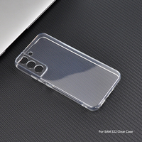 Coque de téléphone transparente souple en TPU pour Samsung S22, étui de protection antichoc transparent pour Samsung S23 S25 Ultra Mobile