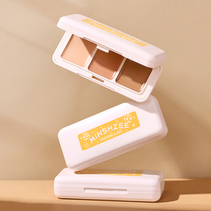 Venta al por mayor OEM/ODM Servicio MINSHZEE Cremoso 3-Color Manchas <span class=keywords><strong>de</strong></span> acné Marcas Toda la piel Uso diario <span class=keywords><strong>Corrector</strong></span> Paleta Maquillaje Colores - Product Image 5