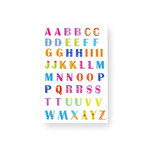 Etiqueta Adhesiva Ilan 11.5x17cm Alfabeto Colorido 5 Hojas Para Etiquetas de Ropa - Product Image 2