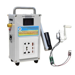 Générateur portable d'énergie <span class=keywords><strong>extérieur</strong></span> 220V 160W à manivelle, chargeur de téléphone portable 30k mAh avec affichage numérique en plastique - Product Image 1