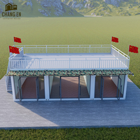 DYCE1 Casa Prefabricada de Acero de Dos Pisos de Instalación Rápida, Casa Pequeña Plegable de Lujo para Uso en Exteriores, para Hogar o Tienda