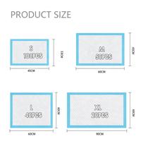 Vente en gros de tapis d'apprentissage jetables pour animaux de compagnie, imperméables, taille XL, écologiques, pour chats et chiots