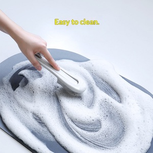 Tapis <span class=keywords><strong>de</strong></span> sol <span class=keywords><strong>de</strong></span> <span class=keywords><strong>salle</strong></span> <span class=keywords><strong>de</strong></span> <span class=keywords><strong>bain</strong></span> en caoutchouc, absorption rapide <span class=keywords><strong>de</strong></span> l'eau, antidérapant, séchage rapide, facile à nettoyer, motif géométrique, style original - Product Image 5