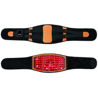 Ceinture de thérapie par lumière rouge avec vibration, 102 LED à triple puce, ceinture chauffante sans fil pour thérapie par lumière infrarouge