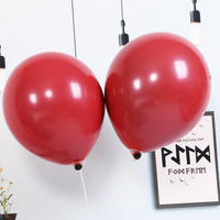 Ballons de couleur pure de 18 pouces Ballon coeur rouge Ballons en aluminium pour la décoration d'amour de mariage