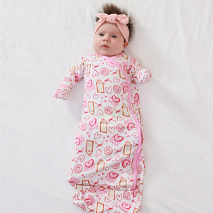 Pyjamas personnalisés en bambou pour bébés, vêtements de nuit à manches longues, gigoteuses, combinaisons unisexes pour bébés, vêtements de nuit pour tout-petits, vente en gros - Product Image 3