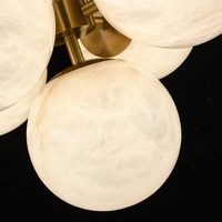 Décoration intérieure Lampe en marbre Restaurant Maison Villa Lustre en albâtre de luxe à led