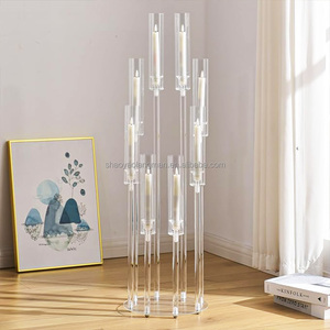 Soporte de flores de acrílico moderno de lujo Decoraciones de mesa de boda y graduación Proveedores DE BODA modernos - Product Image 5