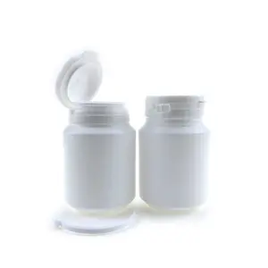 Factory Sale 30ml 50ml 100ml Pharmaceutical HDPE Medicine Plastic Pill Bottle Chewing Gum Bottle With Easy Pulling Lid