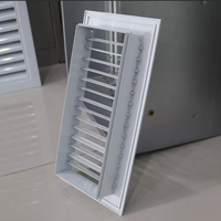 Grille de ventilation en alliage d'aluminium ajustable personnalisable monocouche pour sortie d'air d'usine industrielle et d'atelier
