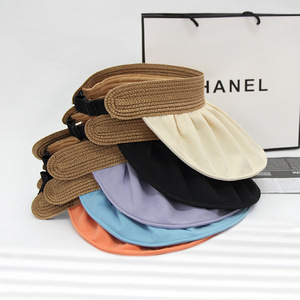 Nouveau Chapeau de Soleil Unisexe Printemps-Été 2026 à Large Bord, Protection UV, Chapeau de Paille Imperméable à Calotte Ouverte pour la Plage - Product Image 6