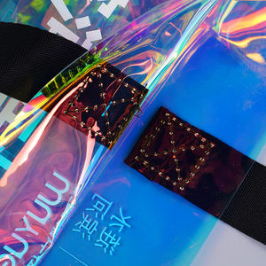 Высококачественная прозрачная Водонепроницаемая Подарочная сумка из ПВХ прозрачная пляжная сумка для покупок с логотипом - Product Image 6