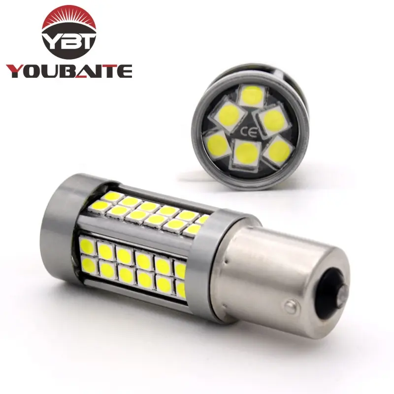 자동차 꼬리 전구 브레이크 라이트 1156 1157 ba15s t15 t20 t25 2835 66smd LED w5w 반전 전구