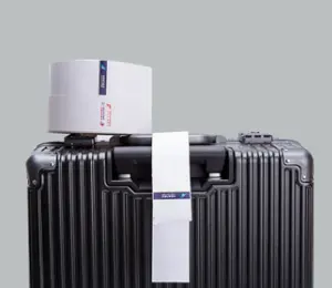 Etichette per il bagaglio della compagnia aerea per l'aeroporto etichette con etichetta per bagagli rotoli stampa personalizzata carta termica sintetica etichette autoadesive per bagagli