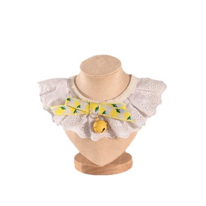 Lace-Trimmed Pet Bibs With Bows Checkered Patterns Dog Cat Accessories Vintage Style All Seasons Bandanas - Product Image 5