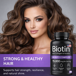 Cápsulas de Biotina, Queratina <span class=keywords><strong>y</strong></span> Colágeno de Marca Privada, Cápsulas Orgánicas de Biotina <span class=keywords><strong>para</strong></span> <span class=keywords><strong>Cabello</strong></span>, <span class=keywords><strong>Piel</strong></span> <span class=keywords><strong>y</strong></span> <span class=keywords><strong>Uñas</strong></span>, Vitaminas, <span class=keywords><strong>Suplemento</strong></span> de Biotina - Product Image 3