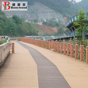 <span class=keywords><strong>WPC</strong></span> <span class=keywords><strong>decking</strong></span> Gỗ Tếch sàn Gỗ nhựa composite gỗ 3D Hạt sàn ngoài trời Vườn sàn nổi 140x25mm bán đỏ chống - Product Image 2